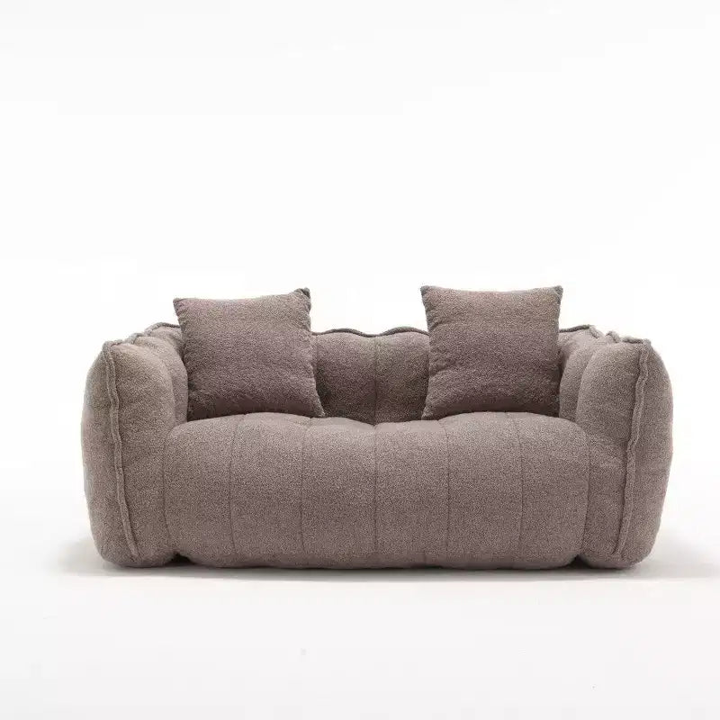 Okak 2-Person Bean Bag Chair,66 Inch Oversized Chenille Lounger Beanbag Chair Sofa,Comfy Couch for Living Room Bedroom