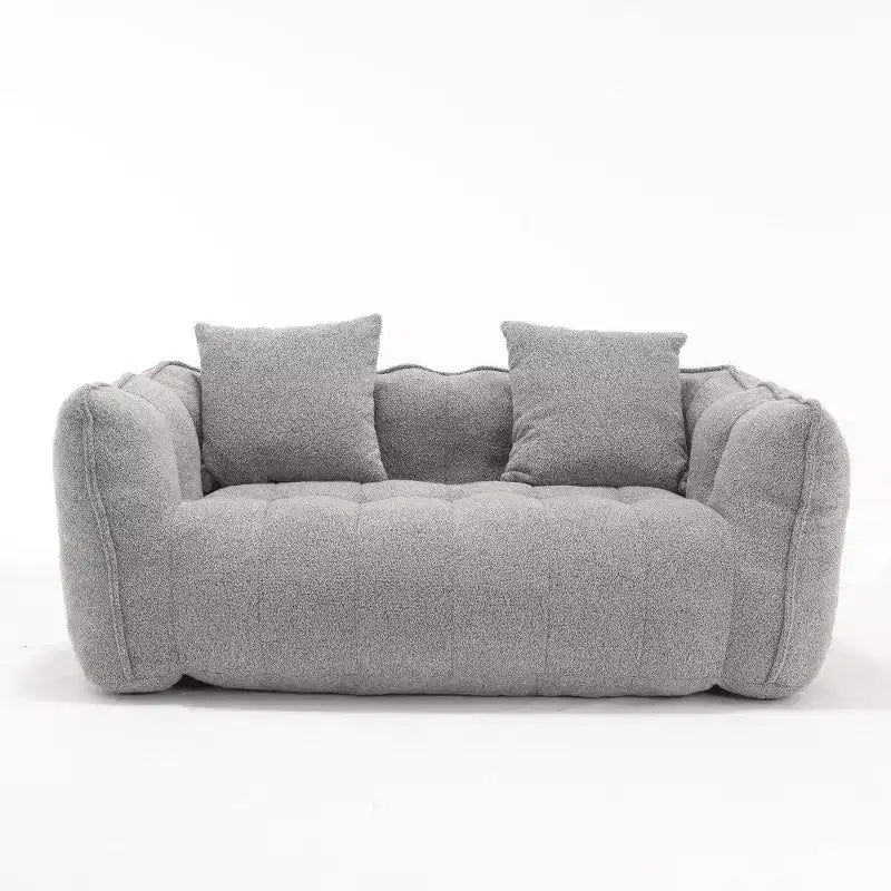 Okak 2-Person Bean Bag Chair,66 Inch Oversized Chenille Lounger Beanbag Chair Sofa,Comfy Couch for Living Room Bedroom