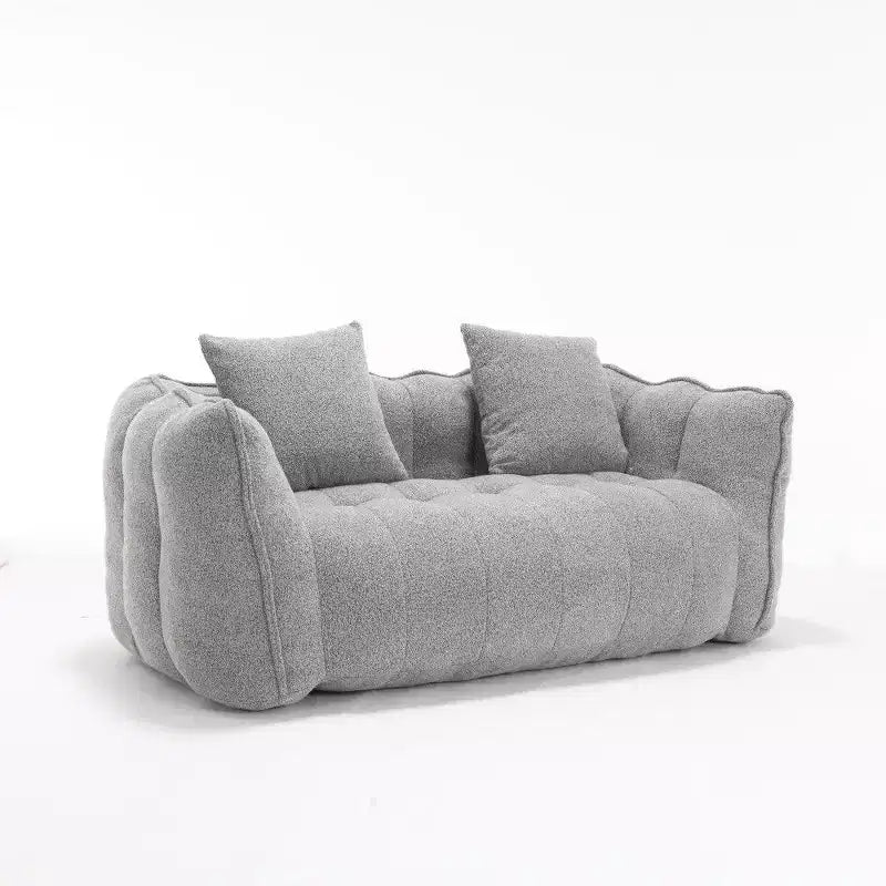 Okak 2-Person Bean Bag Chair,66 Inch Oversized Chenille Lounger Beanbag Chair Sofa,Comfy Couch for Living Room Bedroom