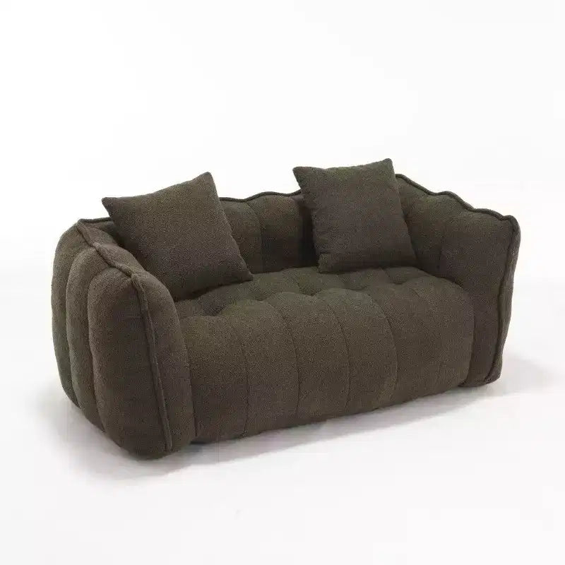 Okak 2-Person Bean Bag Chair,66 Inch Oversized Chenille Lounger Beanbag Chair Sofa,Comfy Couch for Living Room Bedroom
