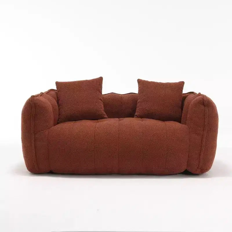 Okak 2-Person Bean Bag Chair,66 Inch Oversized Chenille Lounger Beanbag Chair Sofa,Comfy Couch for Living Room Bedroom