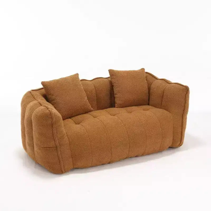 Okak 2-Person Bean Bag Chair,66 Inch Oversized Chenille Lounger Beanbag Chair Sofa,Comfy Couch for Living Room Bedroom