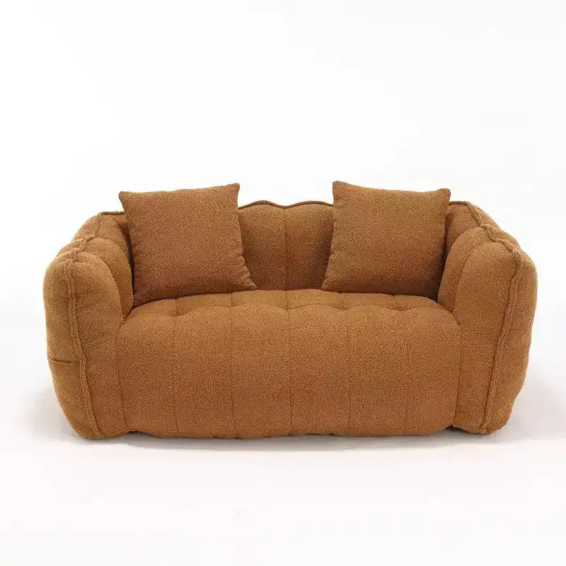 Okak 2-Person Bean Bag Chair,66 Inch Oversized Chenille Lounger Beanbag Chair Sofa,Comfy Couch for Living Room Bedroom