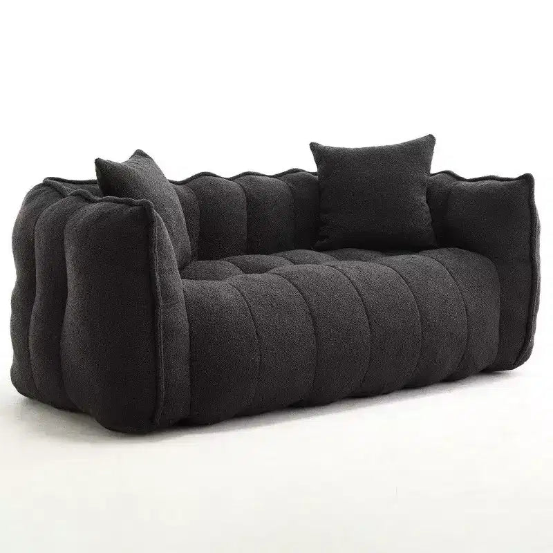 Okak 2-Person Bean Bag Chair,66 Inch Oversized Chenille Lounger Beanbag Chair Sofa,Comfy Couch for Living Room Bedroom