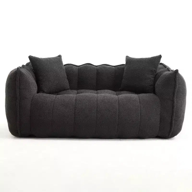 Okak 2-Person Bean Bag Chair,66 Inch Oversized Chenille Lounger Beanbag Chair Sofa,Comfy Couch for Living Room Bedroom