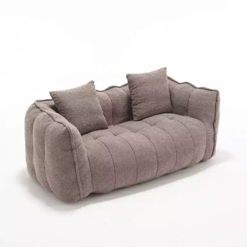 Okak 2-Person Bean Bag Chair,66 Inch Oversized Chenille Lounger Beanbag Chair Sofa,Comfy Couch for Living Room Bedroom