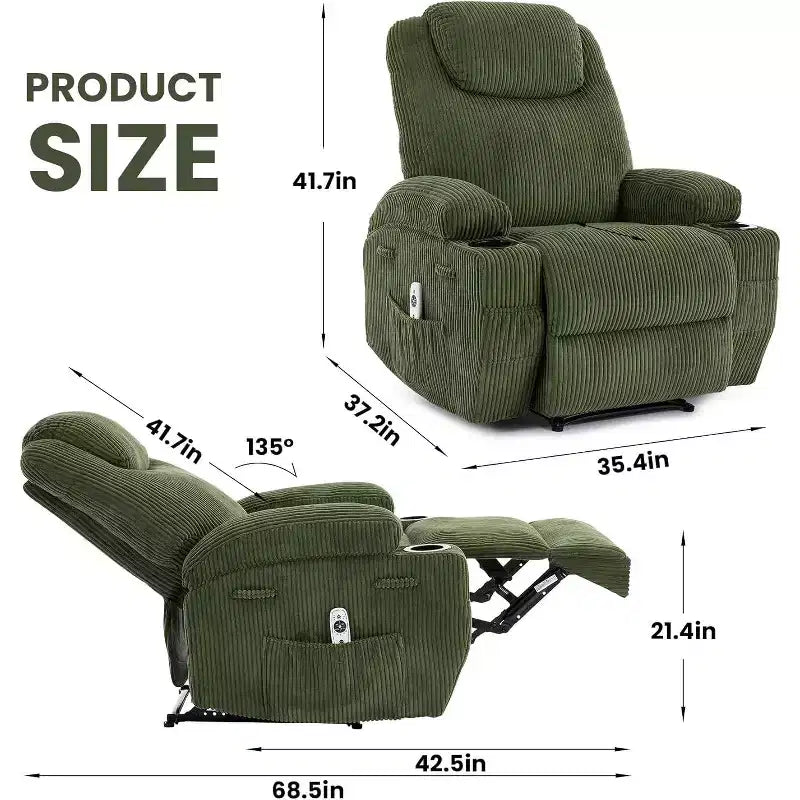 Comfort Recliner Chair for Living Room, Stylish & Durable Modern Lounge Seating, Ergonomic Back Support, Easy Assembly, Ideal for Home Relaxation