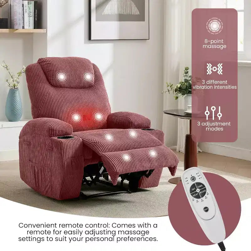 Comfort Recliner Chair for Living Room, Stylish & Durable Modern Lounge Seating, Ergonomic Back Support, Easy Assembly, Ideal for Home Relaxation