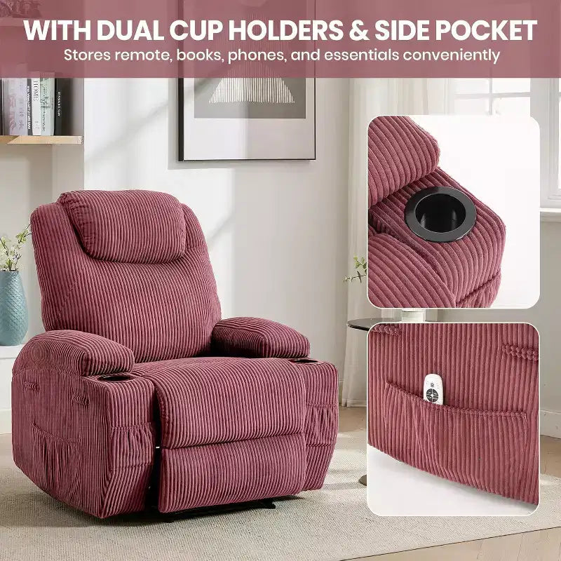 Comfort Recliner Chair for Living Room, Stylish & Durable Modern Lounge Seating, Ergonomic Back Support, Easy Assembly, Ideal for Home Relaxation
