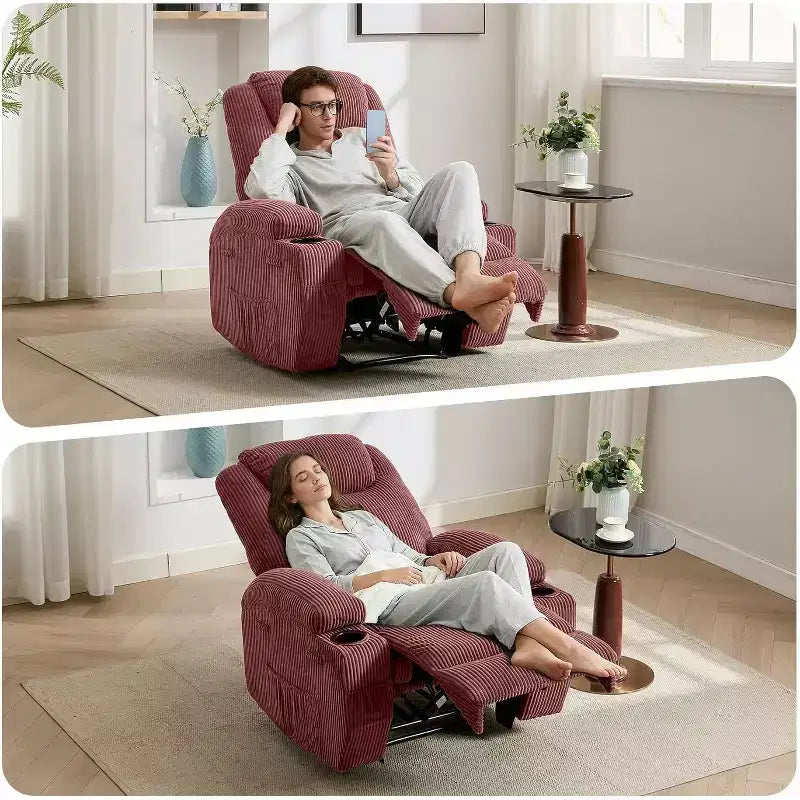 Comfort Recliner Chair for Living Room, Stylish & Durable Modern Lounge Seating, Ergonomic Back Support, Easy Assembly, Ideal for Home Relaxation