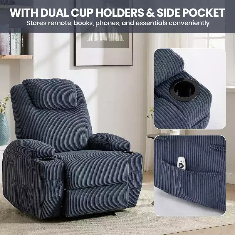 Comfort Recliner Chair for Living Room, Stylish & Durable Modern Lounge Seating, Ergonomic Back Support, Easy Assembly, Ideal for Home Relaxation