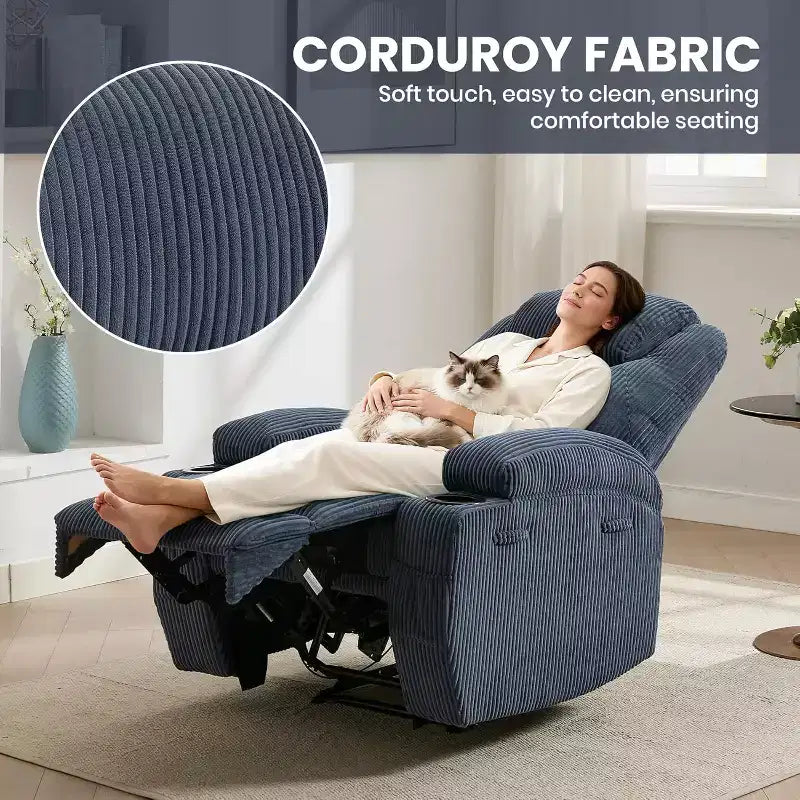 Comfort Recliner Chair for Living Room, Stylish & Durable Modern Lounge Seating, Ergonomic Back Support, Easy Assembly, Ideal for Home Relaxation