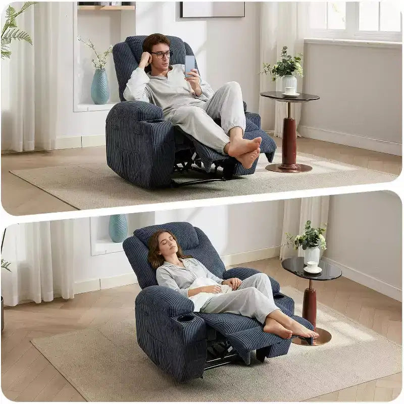 Comfort Recliner Chair for Living Room, Stylish & Durable Modern Lounge Seating, Ergonomic Back Support, Easy Assembly, Ideal for Home Relaxation