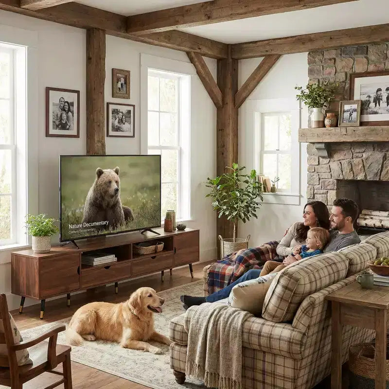 JVNOXK 78.7 ''Walnut Media Console, Mid-Century Modern TV Stand, Suitable for TVs Under 85 Inches, Featuring Drawers,Open Shelving,for living room