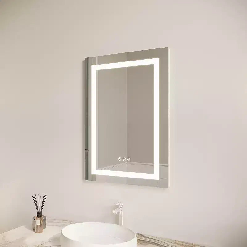 Medicine Outlet Led Medicine Cabinet Mirror,Internal Light,Recessed or Surface Wall Mounted, Defogger, Dimmer,Large Angle Hinge