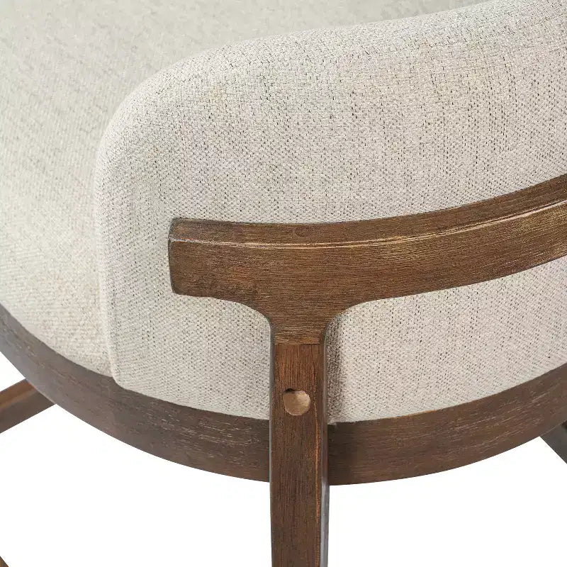 Christopher Knight Home Sabrina Farmhouse Rubberwood Upholstered Counter Stools with Curved Backrest (Set of 2)