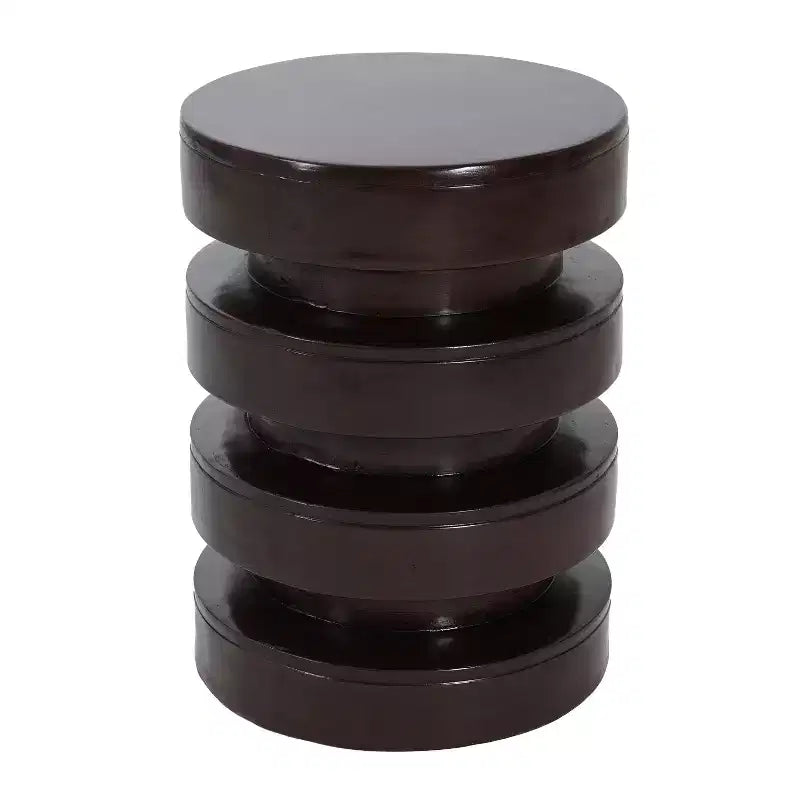 Round End Table MGO Side Table for Indoor Outdoor, Accent Table Sofa Side Table Cocktail Table Plant Stand - ModernLuxe