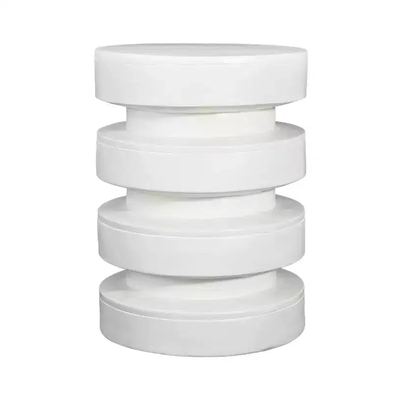 Round End Table MGO Side Table for Indoor Outdoor, Accent Table Sofa Side Table Cocktail Table Plant Stand - ModernLuxe