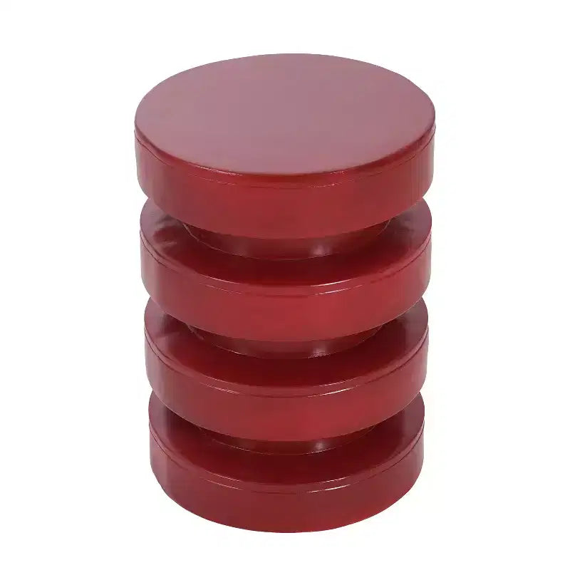 Round End Table MGO Side Table for Indoor Outdoor, Accent Table Sofa Side Table Cocktail Table Plant Stand - ModernLuxe