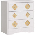 Acekool Fluted Drawer Dresser, 3-Drawer or 5-Drawer Chest for Bedroom, Living Room & Nursery Storage