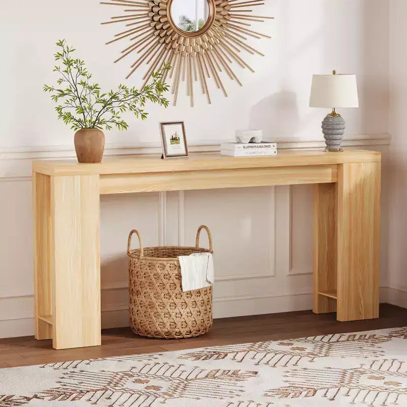 70.9inch Long Console Tables, Farmhouse Narrow Entryway Table - Rustic Wooden Sofa Table Behind Couch for Living Room Entrance Hallway Foyer