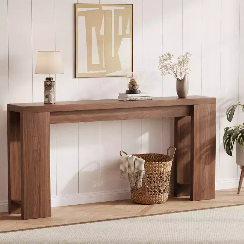 70.9inch Long Console Tables, Farmhouse Narrow Entryway Table - Rustic Wooden Sofa Table Behind Couch for Living Room Entrance Hallway Foyer