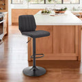 Sabine Adjustable Barstool with Faux Leather - Armen Living