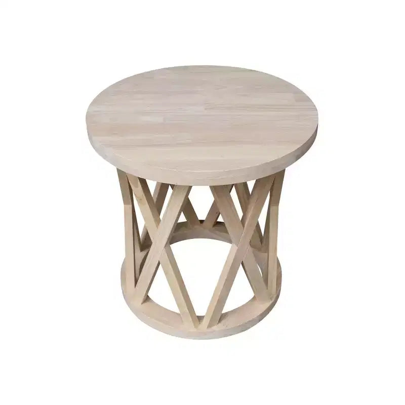 24 Ceylon Round End Table - International Concepts