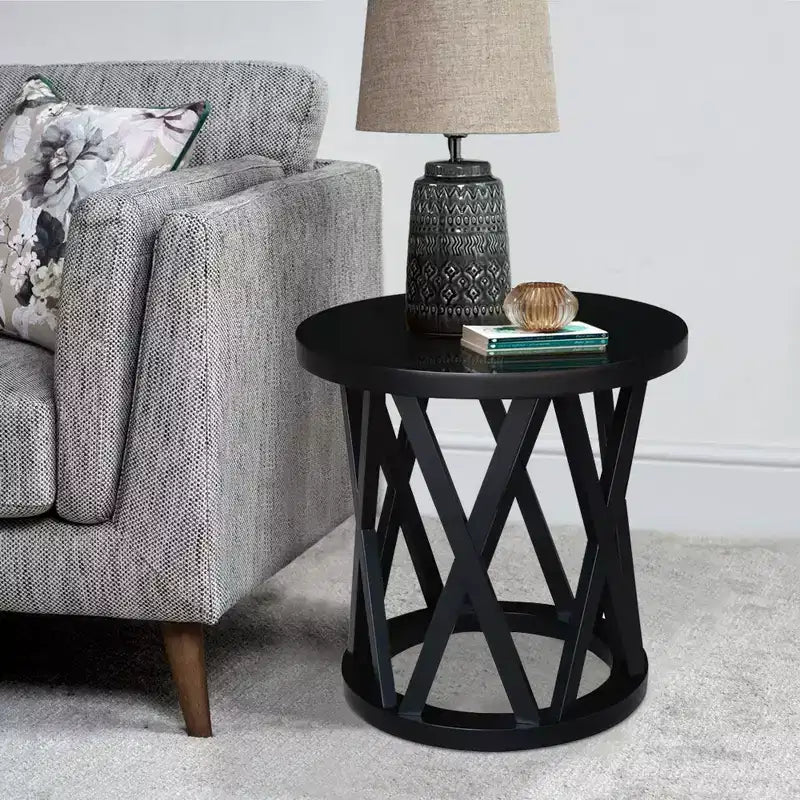 24 Ceylon Round End Table - International Concepts