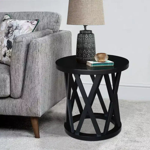 24 Ceylon Round End Table - International Concepts
