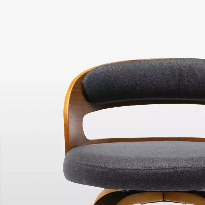 eLuxury Modern Upholstered Swivel Dining Chairs