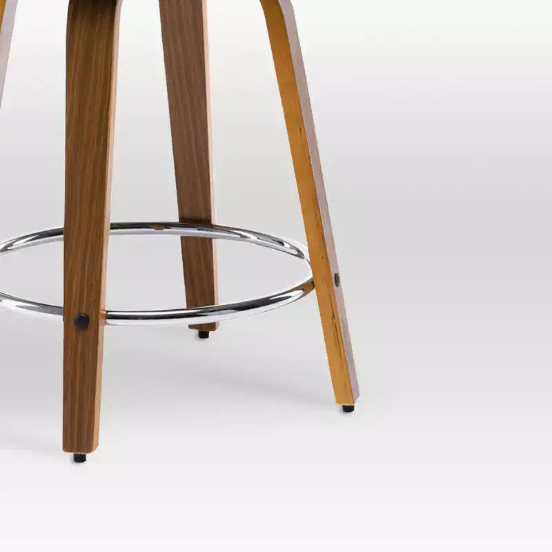 eLuxury Modern Upholstered Swivel Dining Chairs
