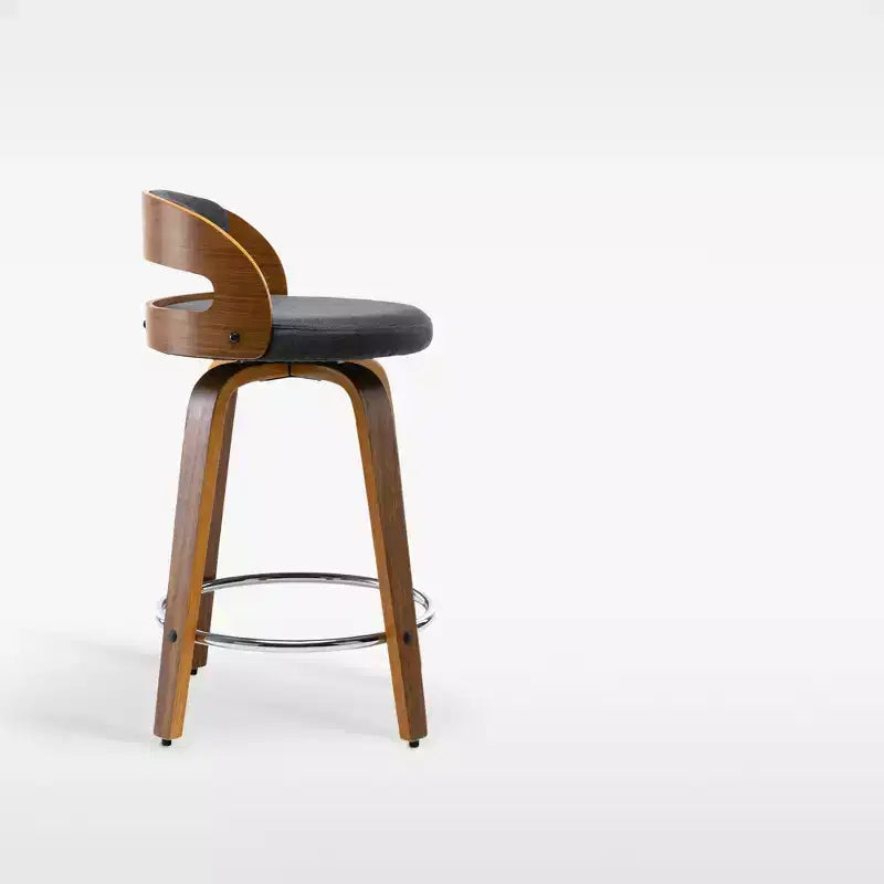 eLuxury Modern Upholstered Swivel Dining Chairs