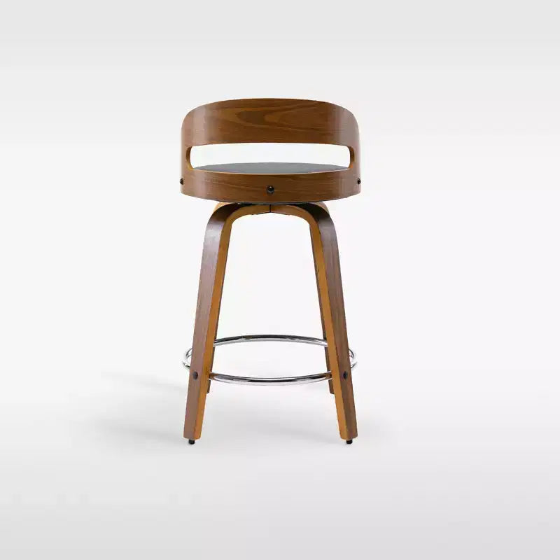 eLuxury Modern Upholstered Swivel Dining Chairs