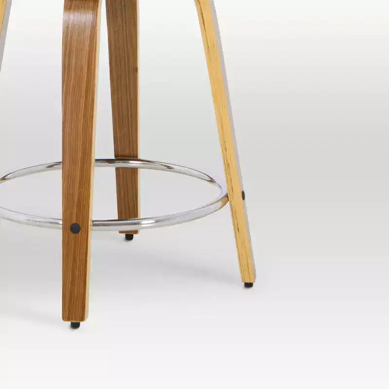 eLuxury Modern Upholstered Swivel Dining Chairs