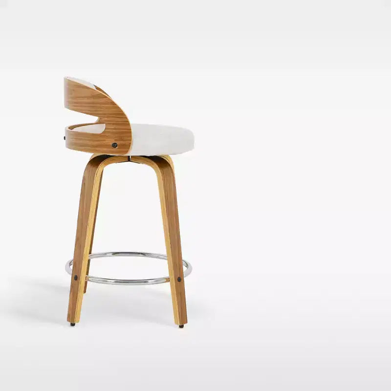 eLuxury Modern Upholstered Swivel Dining Chairs