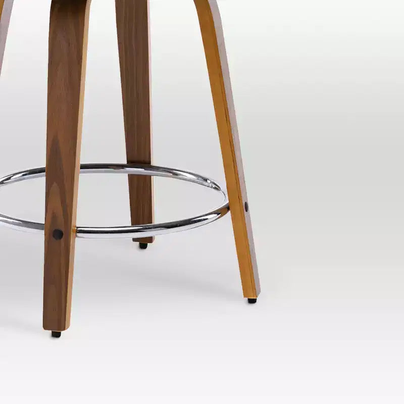 eLuxury Modern Upholstered Swivel Dining Chairs