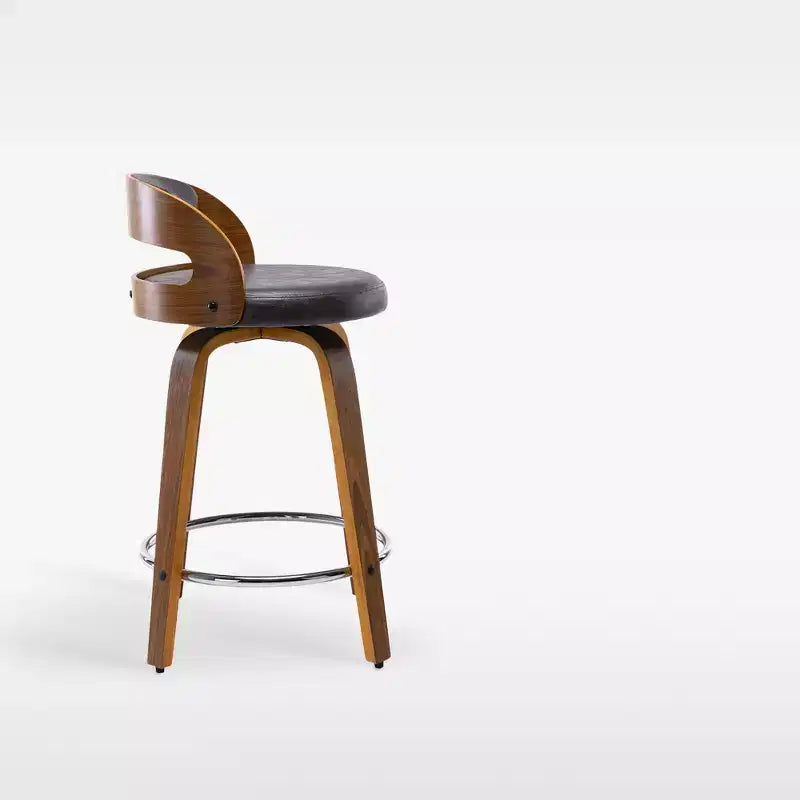eLuxury Modern Upholstered Swivel Dining Chairs